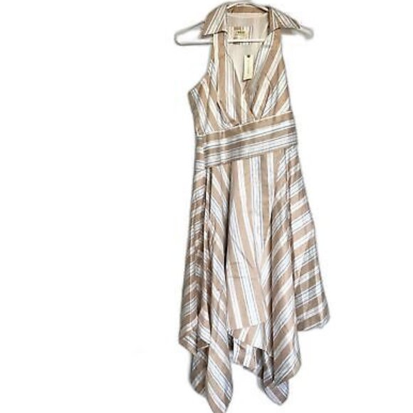 Brand New Maeve Asymmetrical Wrap Shirt Dress - Picture 6 of 8